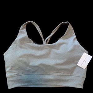 Women’s grey coreio sports bra size large brand new with tags